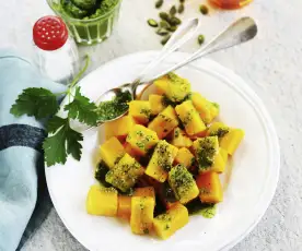 Butternut au pesto de graines de courge