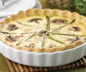 Tarte de espargos