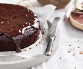 Bolo de chocolate vegan