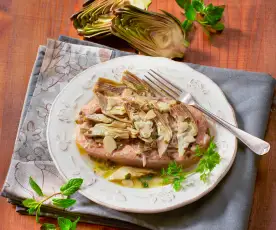 Salmone e carciofi al Varoma