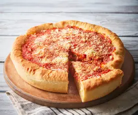 Pizza khas Chicago (Chicago-Style Deep Dish Pizza)