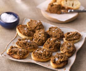 Rillettes de sardina con cilantro