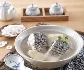 通草鱸魚湯