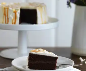 Bolo de chocolate riscado