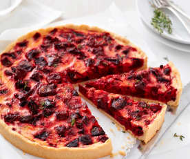 Rote-Bete-Tarte mit Feta