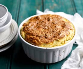 Soufflé de cenoura e salsa