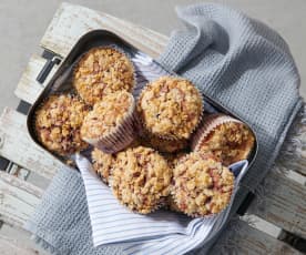 Muffins aux cerises et streusel