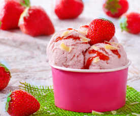 Frozen yogurt alla fragola