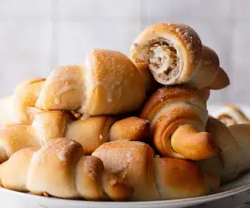 Croissants aux noix végans