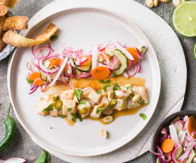 Ceviche chifa de mero