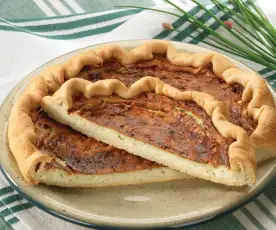 Quiche ai formaggi e erba cipollina