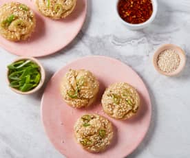 Steamed Scallion Rolls