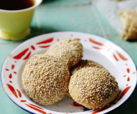 Pãezinhos recheados com cogumelos