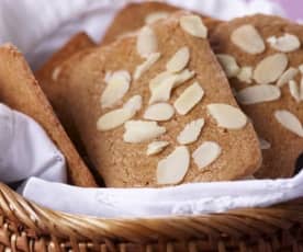 Bolachas de amêndoa com canela