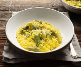 Risotto aux asperges et au safran