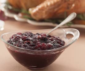 Salsa de arándanos (Cranberry sauce)