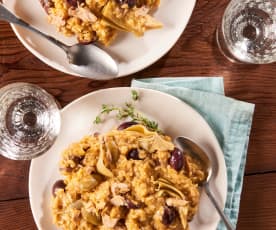 Brown Rice Risotto with Tuna and Artichokes