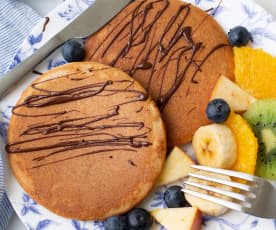 Tortitas integrales con almendra y chocolate