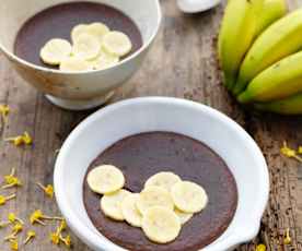 Carob Porridge with Linseed and Date Milk