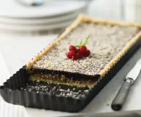 Tarte de avelã com leite condensado