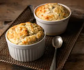 Smoked Mackerel and Tarragon Soufflés