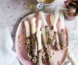 Sticks de meringue choco-noisettes