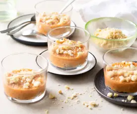 Croqueta de gambón y berberecho en vaso