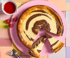 Zebra-Käsekuchen