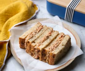 Feta and Aubergine Sandwich Filling