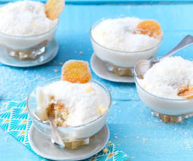 Tiramisu noix de coco et gingembre