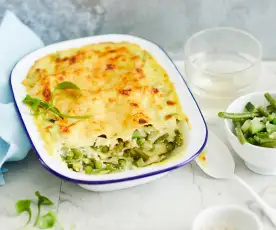 Lasagne aux légumes à la béchamel légère