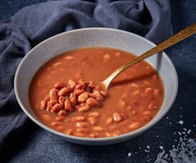 Frijoles de olla en cocción lenta