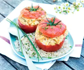 Tomates farcies au chèvre