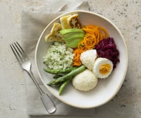 'Eat the rainbow' breakfast bowl