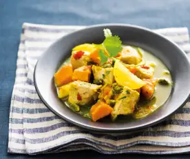 Veau aux pistaches et patates douces façon tajine