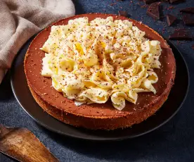 Tarta de chocolate con crema de Mascarpone y base de Amaretti