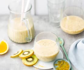 Smoothie banane, kiwi et Passion