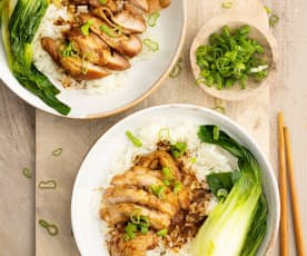 Soy-glazed Chicken with Pak Choi