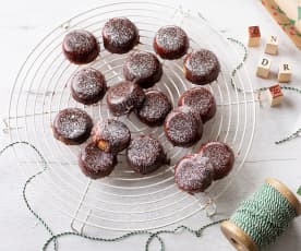 Mini quesadas con toffelate nevado