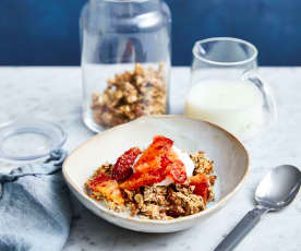 Orange and cardamom granola clusters (Diabetes)