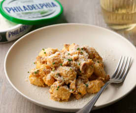 Philadelphia, Chorizo and Chive Gnocchi