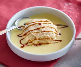 Malakoff à la crème anglaise