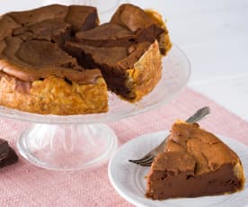 Cheesecake de mousse de chocolate