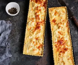 Tarte de couve-flor e queijo