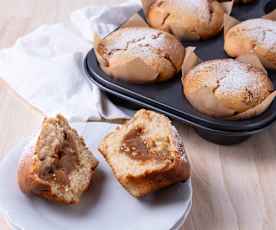 Ginger spice and white chocolate muffin