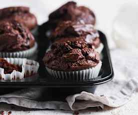 Muffin ai tre cioccolati