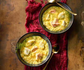 Fischsuppe mit Bulgur - Bulgurlu Balık Çorbası