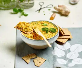 Rillettes de carotte aux herbes et épices