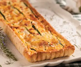 Quiche de curgete e atum