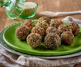 Polpette di cous cous e piselli (senza glutine)